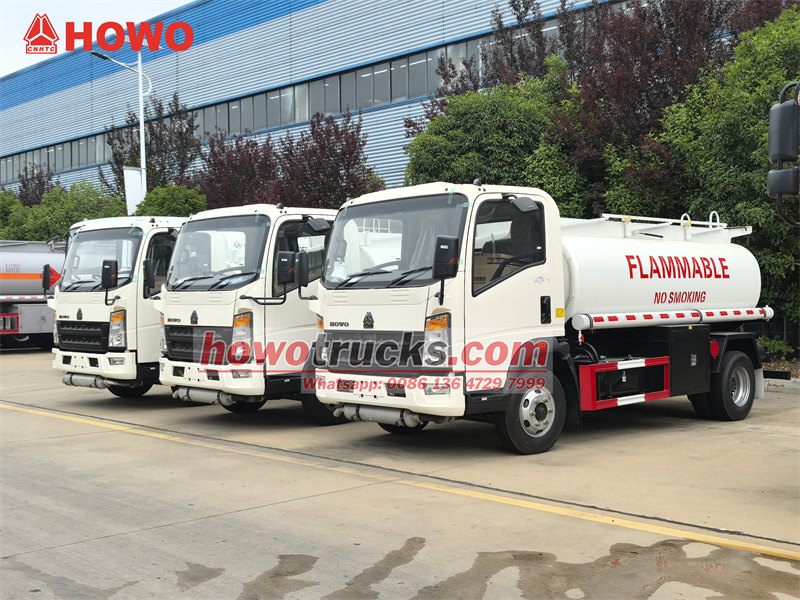 HOWO fuel tanker truck for export