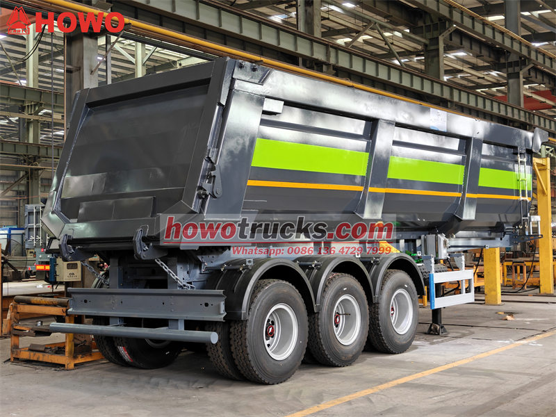 Heavy Duty 3 Axles Tipper Semi Trailer