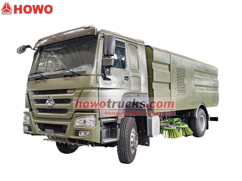 HOWO heavy road sweeper truck HOWO heavy road sweeper truck