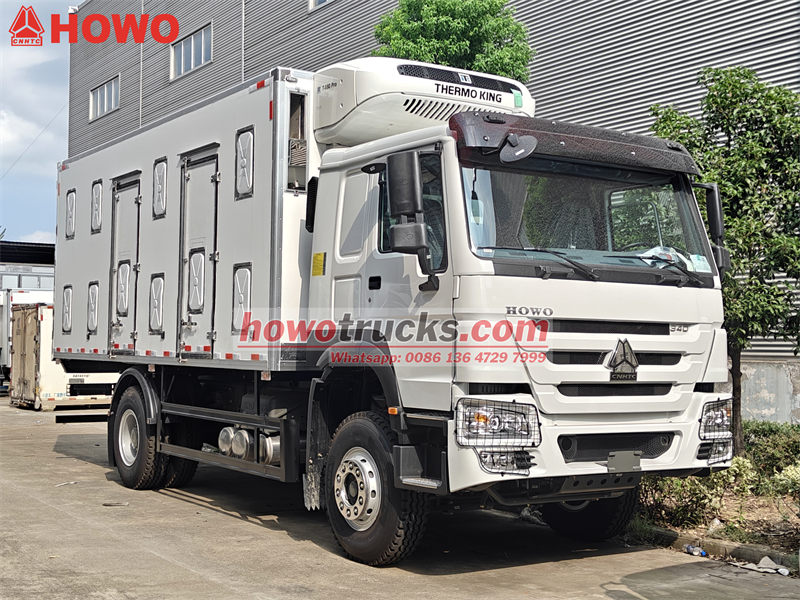 Howo freezer van truck