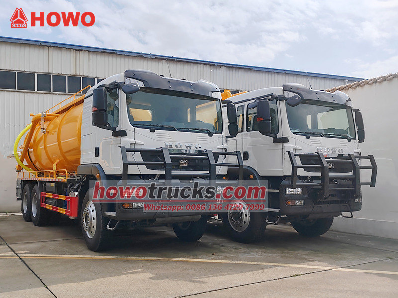SINOTRUK HOWO 6×6 vacuum tank for export