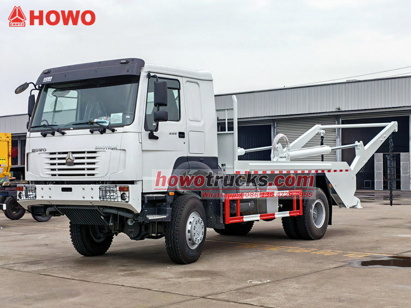 HOWO 4WD off-road skip bin lorry