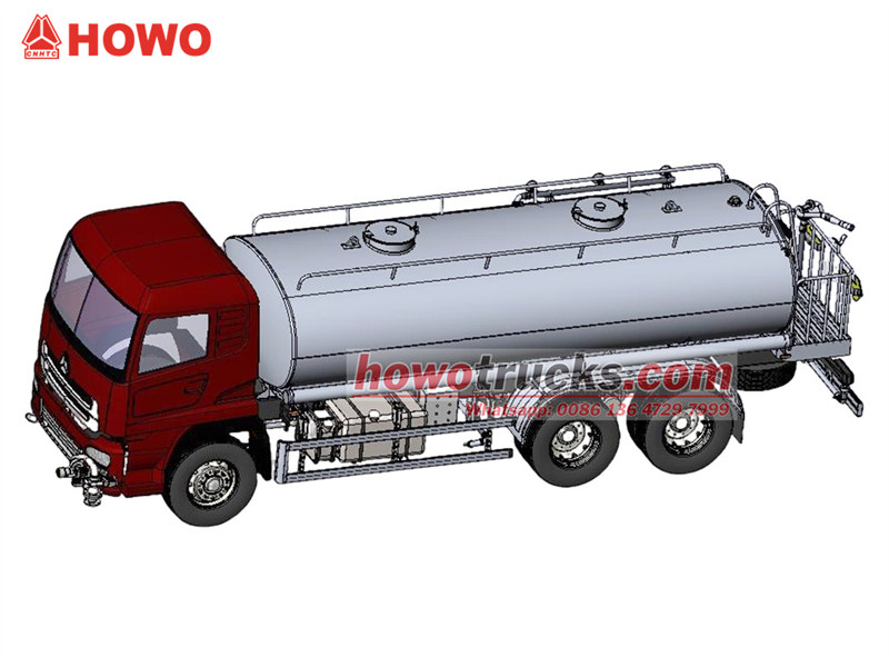 CS TRUCKS technical 3D drawing for water wagon