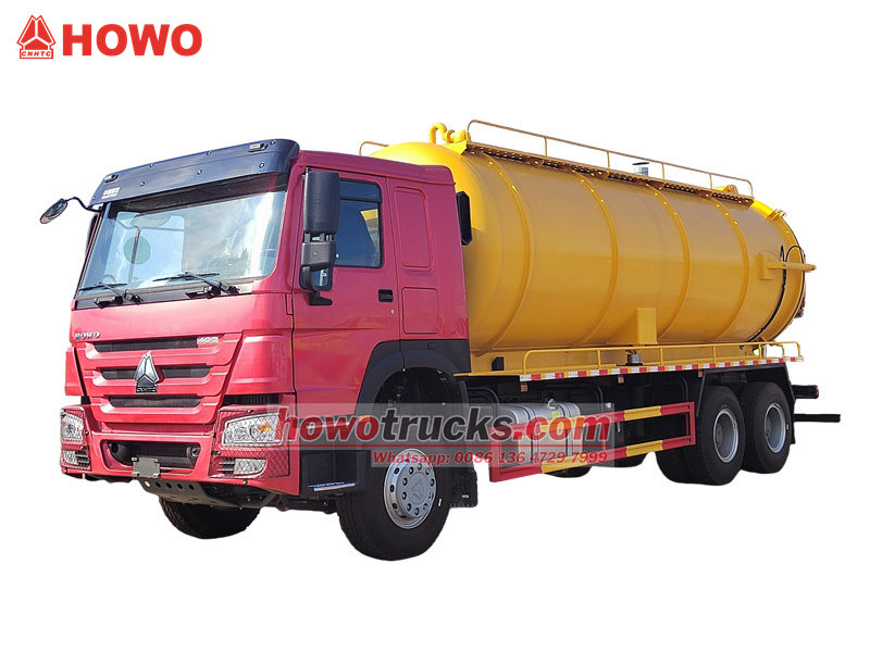 HOWO 6×4 vacuum pump truck