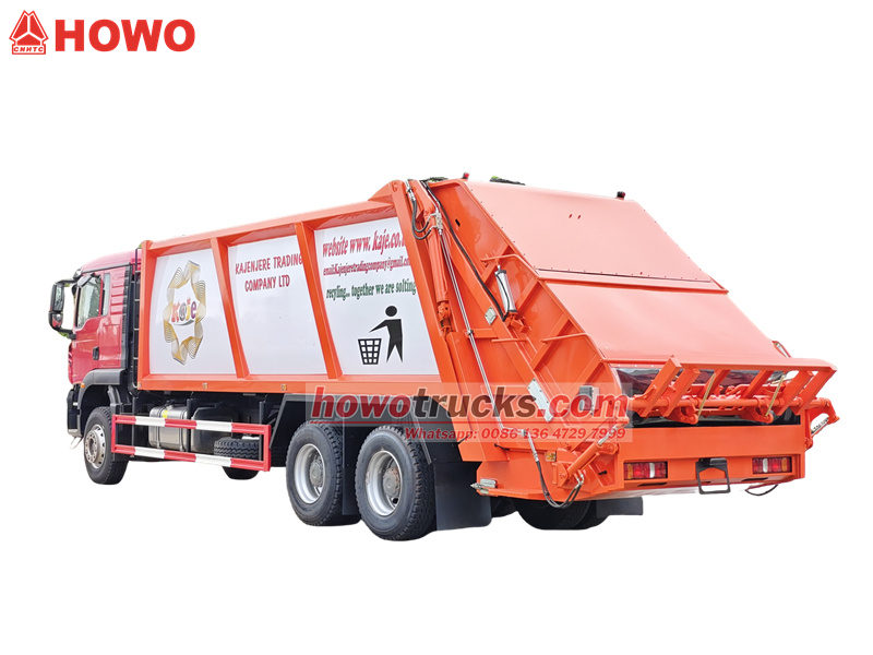 HOWO compression garbage compactor truck