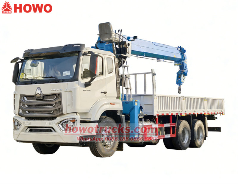  HOWO 6x4 truck mounted 14 tons crane 