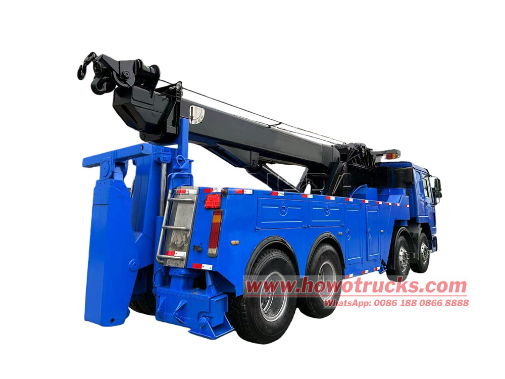 HOWO 8x4 wrecker truck with crane
