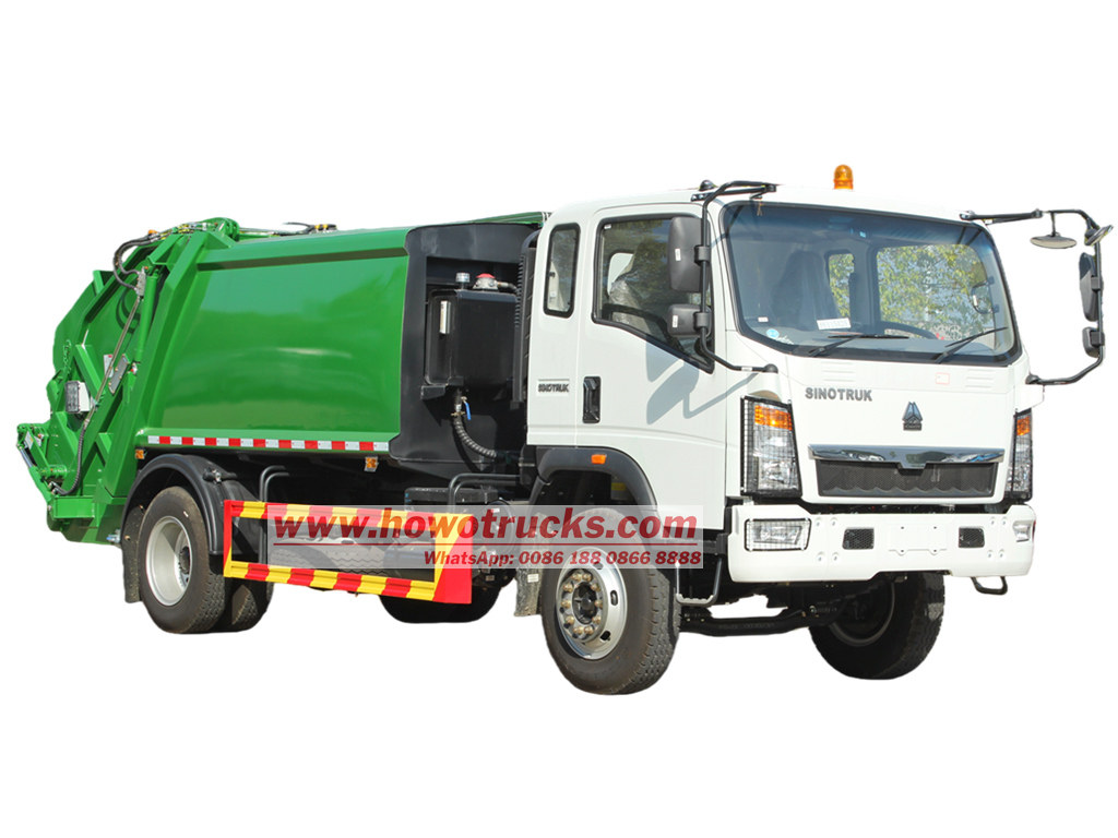 Howo 6cbm rear loader truck