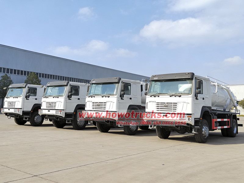 HOWO 4×4 vacuum tank trucks