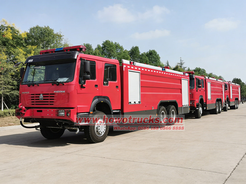 HOWO 6×6 fire engines