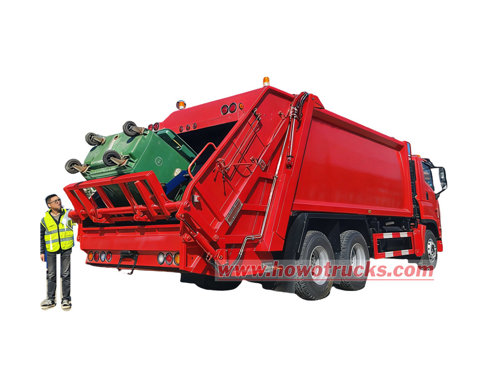 Caminhão compactador de resíduos Howo Heavy de 20 m³