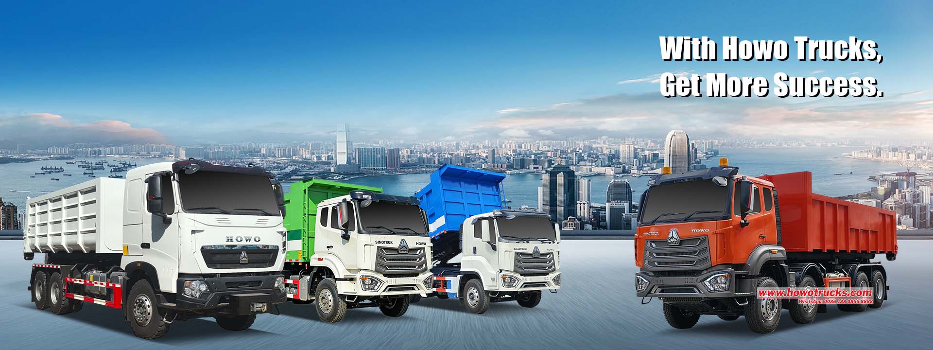 Fornecedor de caminhões com gancho Howo, oferecemos caminhões Howo de 10, 15, 20 e 25 toneladas com braço articulado para transporte de materiais a granel.