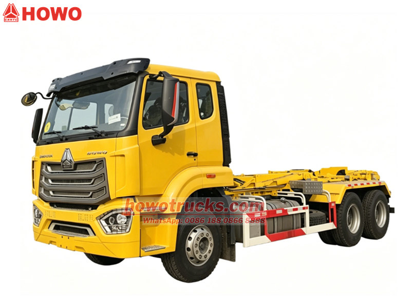 Howo garbage hook lift truck 