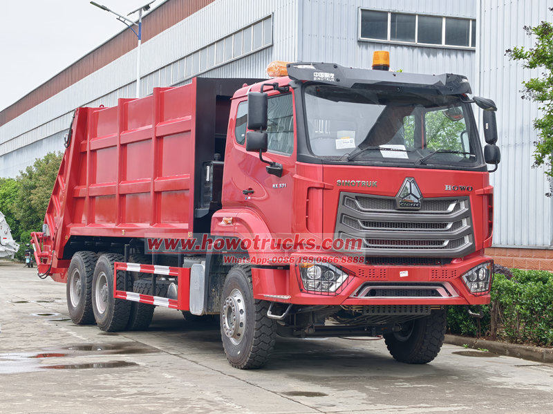 Howo heavy garbage compactor truck