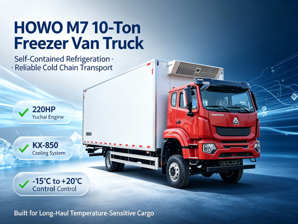 HOWO light freezer van truck HOWO light freezer van truck