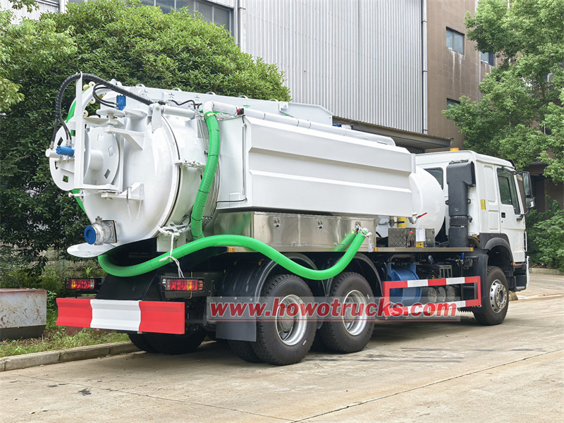 HOWO Industrial combination sewer cleaning truck with a boom HOWO Industrial combination sewer cleaning truck with a boom